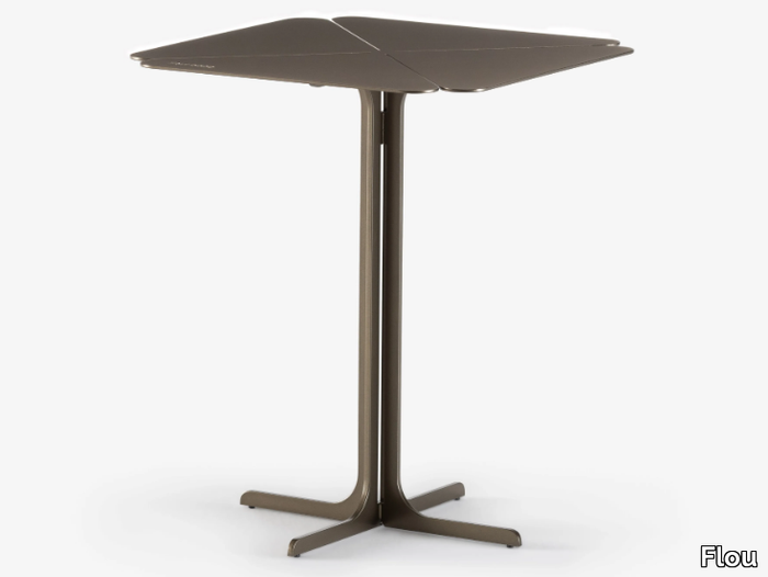 LUCKY - Square painted metal table _ Flou