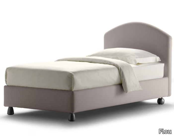 MAGNOLIA - Single bed with upholstered headboard _ Flou