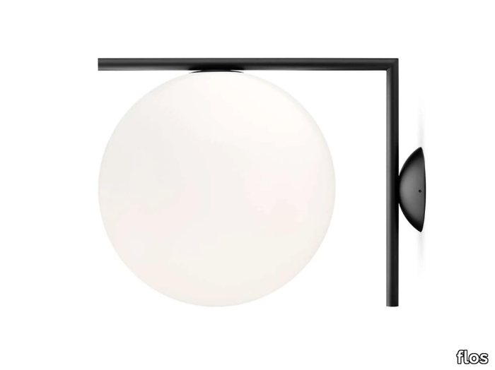 IC LIGHTS C/W2 - Opal glass and metal wall lamp _ Flos