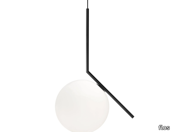 IC LIGHTS S2 - Metal and glass pendant lamp _ Flos