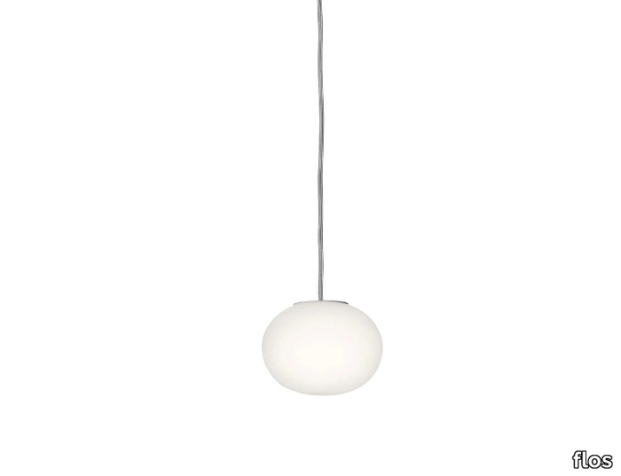 MINI GLO-BALL S - Opal glass pendant lamp _ Flos