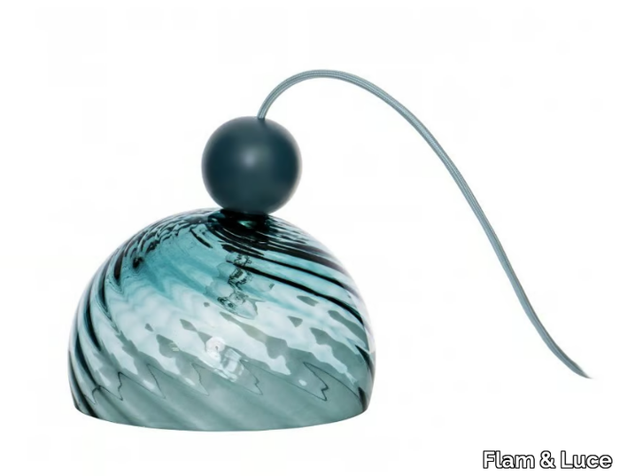 GLASSIK - Blown glass table lamp _ Flam & Luce