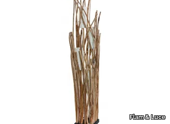 TONGA - Wooden floor lamp _ Flam & Luce