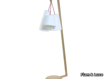 BOUQUET - Wooden floor lamp _ Flam & Luce