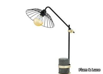 ORBITA - Adjustable with swing arm metal table lamp _ Flam & Luce