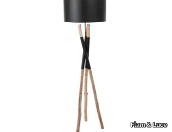 RANGUN - Wooden floor lamp _ Flam & Luce