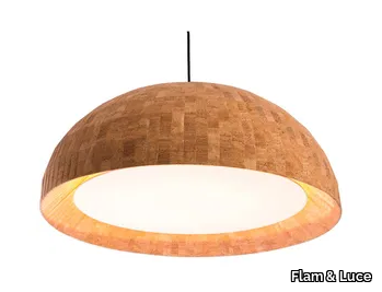 CHAMPAGNE - Cork pendant lamp _ Flam & Luce