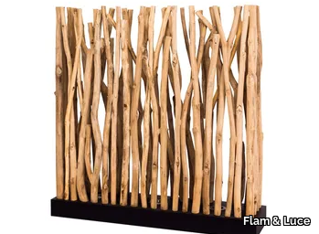 FARANAH - LED wooden floor lamp _ Flam & Luce