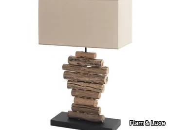 LUMPUR - Wooden table lamp _ Flam & Luce