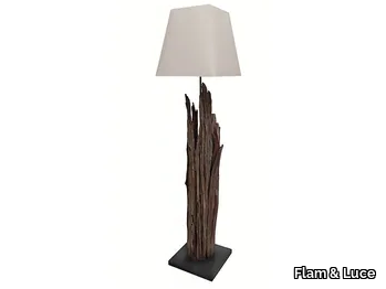 MAORI - Wooden floor lamp _ Flam & Luce