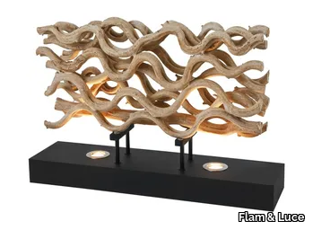 SAVANA - LED wooden table lamp _ Flam & Luce