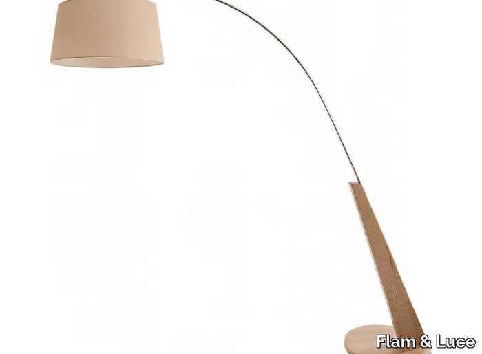 JAMA - Wooden arc lamp _ Flam & Luce