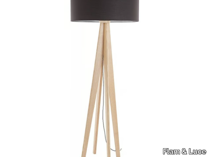 SEPIA - Wooden floor lamp _ Flam & Luce