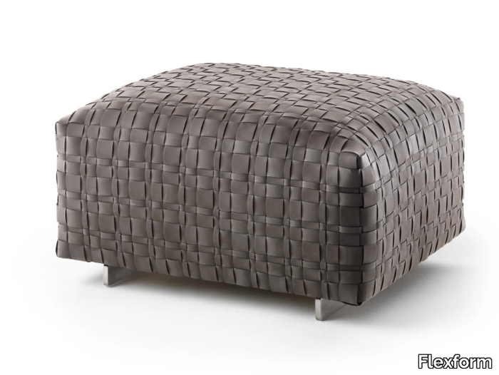 BANGKOK OUTDOOR - Square polyurethane garden pouf _ Flexform