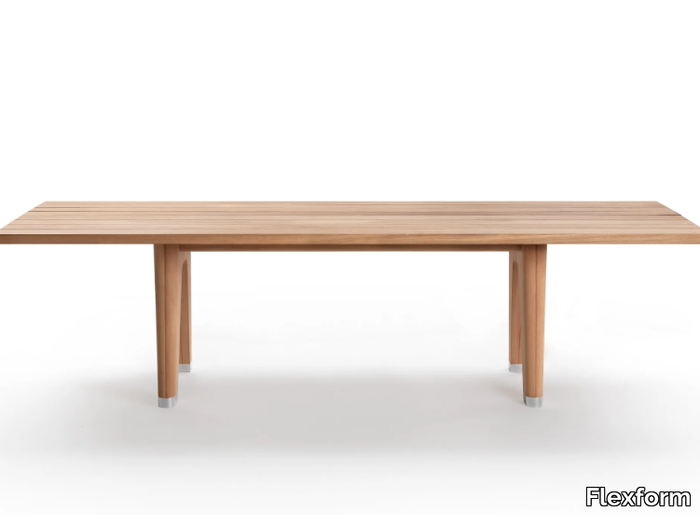 MONREALE OUTDOOR - Rectangular solid wood table _ Flexform