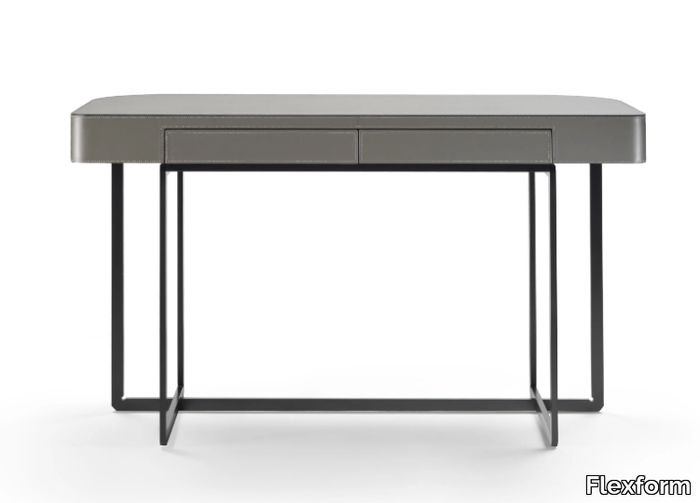 MARMADUKE - Rectangular writing desk with drawers _ Flexform