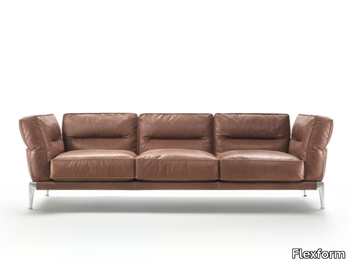 ADDA - Sectional leather sofa _ Flexform