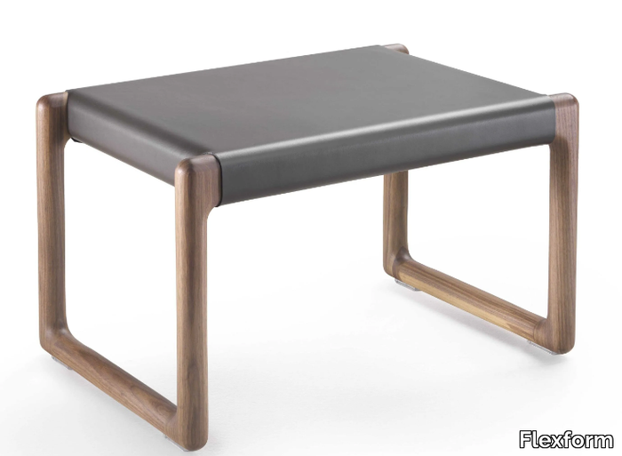 BRIG - Low tanned leather stool _ Flexform