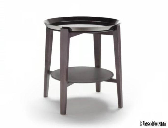 CABARÈ - Round coffee table with tray _ Flexform