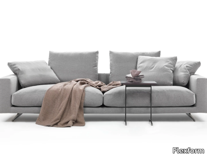 CAMPIELLO - 3 seater sectional fabric sofa _ Flexform