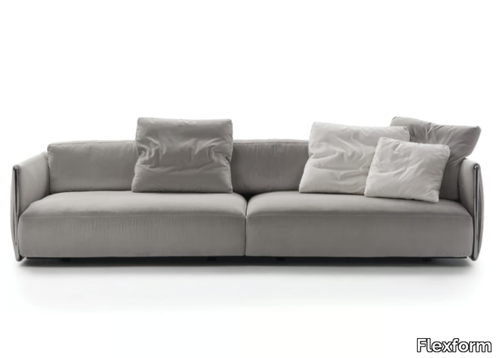 EDMOND - 3 seater fabric sofa with removable cover _ Flexform