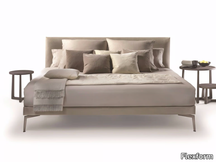 FEEL GOOD - FEEL GOOD TEN - Fabric double bed with upholstered headboard _ Flexform