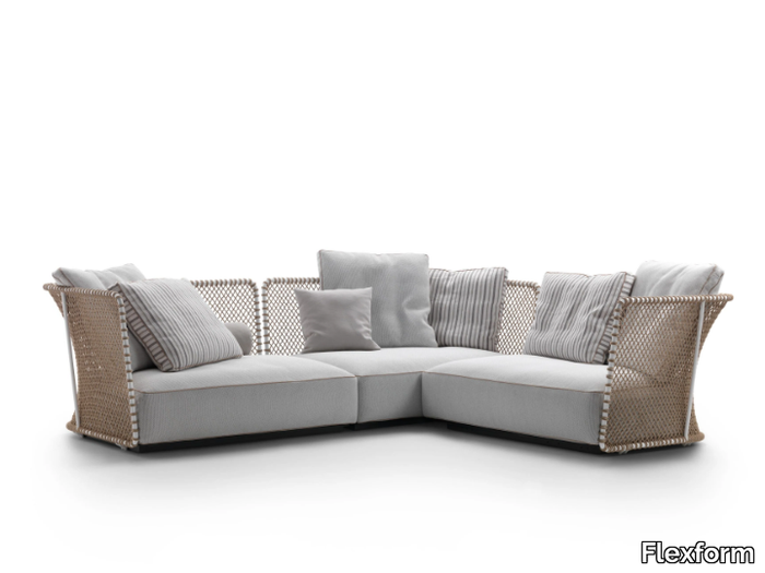 OASIS ANGULAR - Corner garden sofa _ Flexform