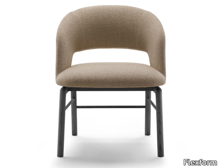 ALMA - Easy chair with armrests _ Flexform