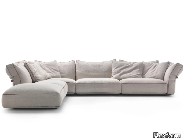 CAMELOT - Corner 3 seater fabric sofa _ Flexform