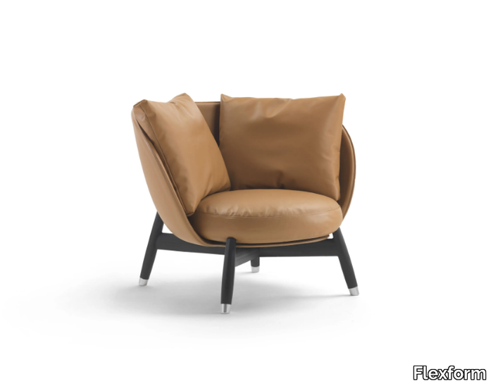 ERI - Corner leather armchair _ Flexform