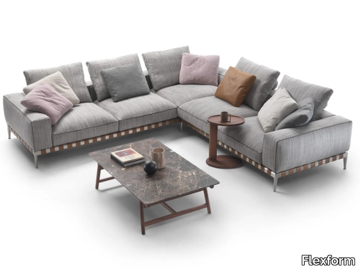 GREGORY XL - Sectional fabric sofa _ Flexform