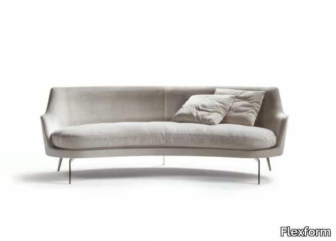 GUSCIO - 3 seater fabric sofa _ Flexform