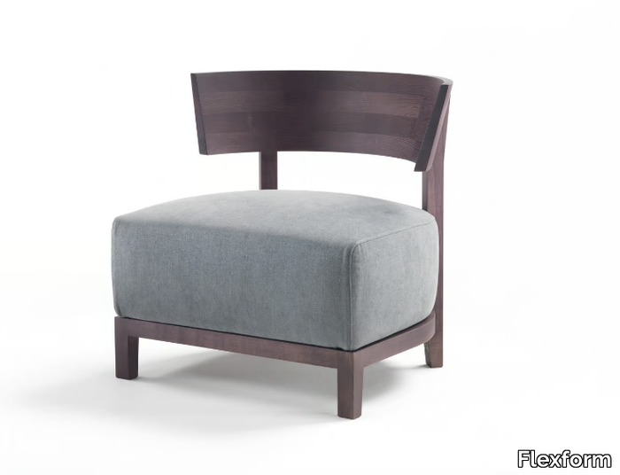 THOMAS - Fabric easy chair with removable cover _ Flexform