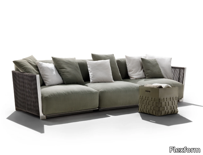 VULCANO OUTDOOR - Sectional fabric garden sofa _ Flexform