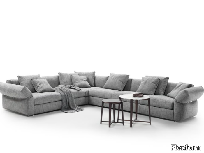 NEWBRIDGE - Corner sectional fabric sofa _ Flexform