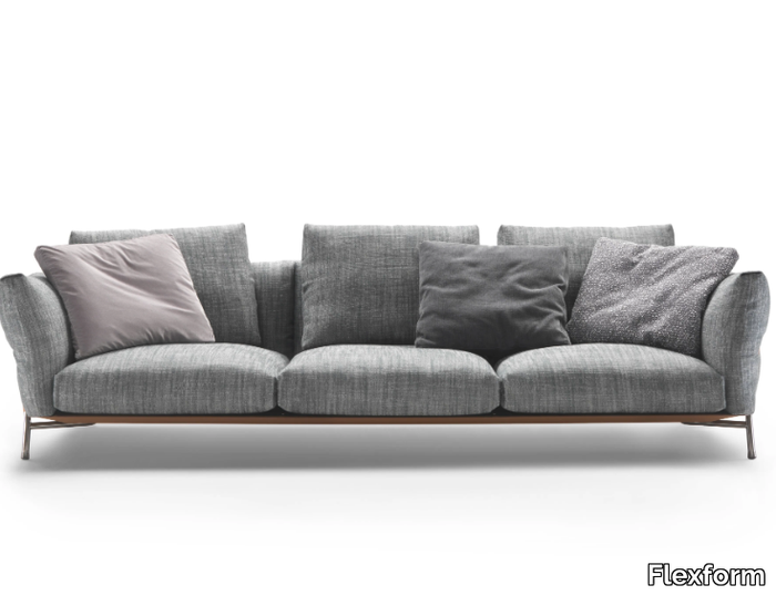 AMBROEUS - 3 seater fabric sofa _ Flexform