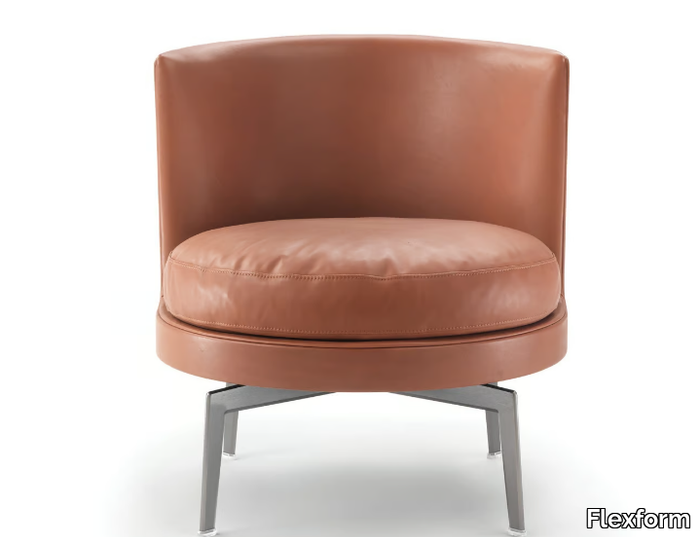 FEEL GOOD - FEEL GOOD SOFT - Leather easy chair _ Flexform