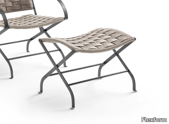 CARLOTTA OUTDOOR - Rectangular outdoor footstool _ Flexform