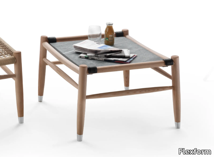 TESSA OUTDOOR - Rectangular iroko coffee table _ Flexform