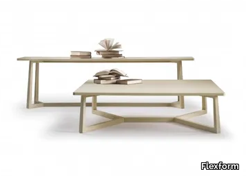 JIFF - Rectangular solid wood coffee table _ Flexform