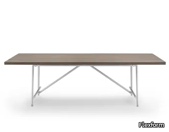 ANY DAY OUTDOOR - Rectangular iroko garden table _ Flexform