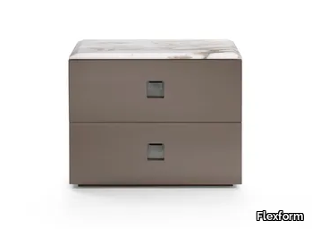 RAFAEL - Bedside table with drawers _ Flexform