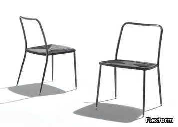 FIRST STEPS OUTDOOR - Polypropylene chair open back _ Flexform