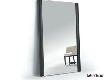 EGON - Freestanding rectangular framed mirror _ Flexform