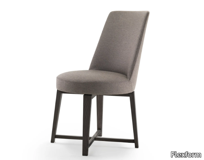 HERA - Upholstered fabric chair _ Flexform