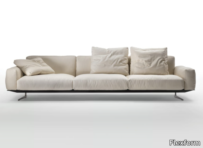 SOFT DREAM - SOFT DREAM LARGE - 3 seater fabric sofa with removable cover _ Flexform