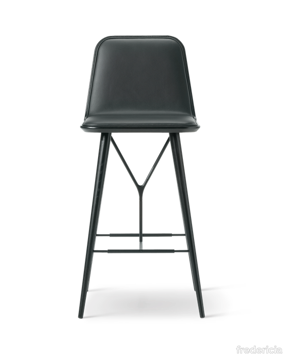 Spine Wood Base Barstool