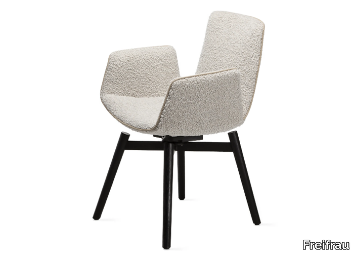 AMELIE ARMCHAIR HIGH - Upholstered fabric chair with armrests _ Freifrau