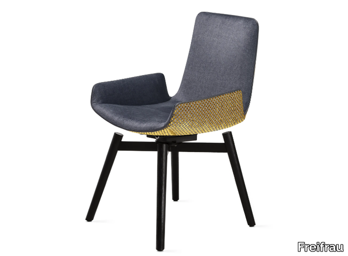 AMELIE ARMCHAIR LOW - Upholstered fabric chair with armrests _ Freifrau