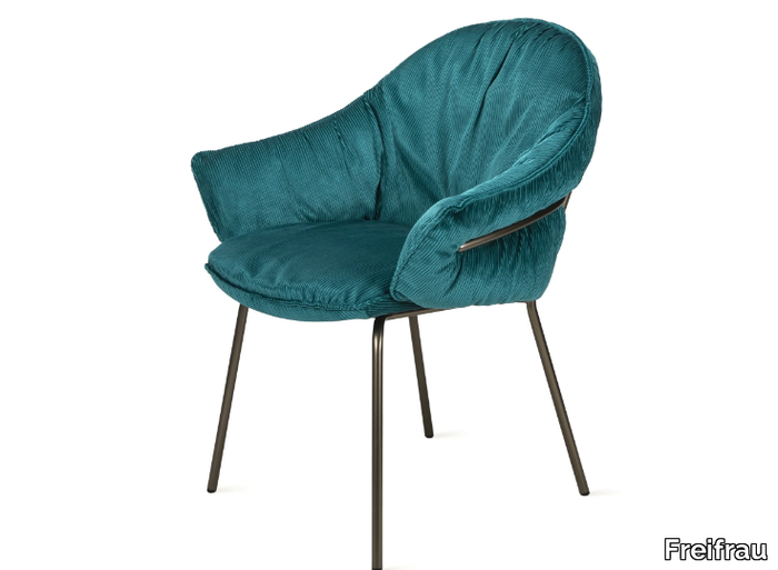 MARIE ARMCHAIR - Upholstered fabric chair with armrests _ Freifrau